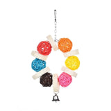 10 Styles Parrot Toys Wood Birds Standing Chewing Rack Toys Bead Ball Heart Star Shape Parrot Toy Bird Toys Accessories Supplies