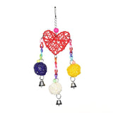 10 Styles Parrot Toys Wood Birds Standing Chewing Rack Toys Bead Ball Heart Star Shape Parrot Toy Bird Toys Accessories Supplies