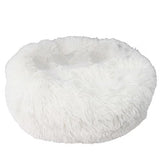 Round Fluffy Small Pet Dogs Cats Plush Soft Cushion Nesting Cave Sleeping Bed