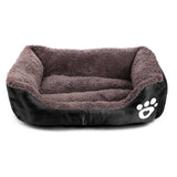 Dog Bed Mat House Pad Warm Winter Pet House Nest Dog Stripe Bed With Kennel For Small Medium Large Dogs Plush Cozy Nest