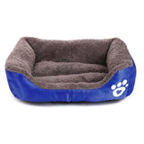 Dog Bed Mat House Pad Warm Winter Pet House Nest Dog Stripe Bed With Kennel For Small Medium Large Dogs Plush Cozy Nest