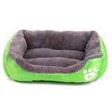 Dog Bed Mat House Pad Warm Winter Pet House Nest Dog Stripe Bed With Kennel For Small Medium Large Dogs Plush Cozy Nest