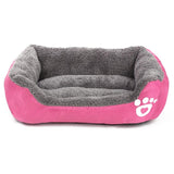 Dog Bed Mat House Pad Warm Winter Pet House Nest Dog Stripe Bed With Kennel For Small Medium Large Dogs Plush Cozy Nest