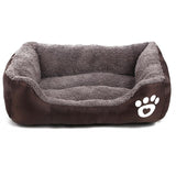 Dog Bed Mat House Pad Warm Winter Pet House Nest Dog Stripe Bed With Kennel For Small Medium Large Dogs Plush Cozy Nest