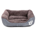 Dog Bed Mat House Pad Warm Winter Pet House Nest Dog Stripe Bed With Kennel For Small Medium Large Dogs Plush Cozy Nest