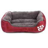 Dog Bed Mat House Pad Warm Winter Pet House Nest Dog Stripe Bed With Kennel For Small Medium Large Dogs Plush Cozy Nest