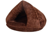 Pet Dog Cat Cave Igloo Cages Bed Basket House Kitten Soft Cozy Indoor Cushion Kennel Cages
