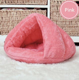 2 Size Puppy Pet Cat Dog Soft Warm Nest Kennel Bed Cave House Sleeping Bag Mat Pad Tent S L 7 Colors Pets Winter Warm Cozy Beds