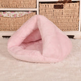 2 Size Puppy Pet Cat Dog Soft Warm Nest Kennel Bed Cave House Sleeping Bag Mat Pad Tent S L 7 Colors Pets Winter Warm Cozy Beds