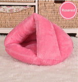 2 Size Puppy Pet Cat Dog Soft Warm Nest Kennel Bed Cave House Sleeping Bag Mat Pad Tent S L 7 Colors Pets Winter Warm Cozy Beds