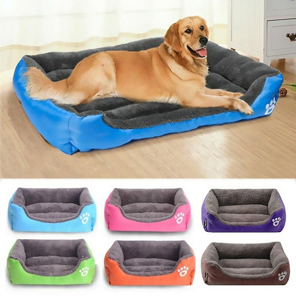 Dog Bed Mat House Pad Warm Winter Pet House Nest Dog Stripe Bed With Kennel For Small Medium Large Dogs Plush Cozy Nest