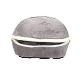 Warm Cat Bed House Hamburger Bed Disassemblability Windproof Pet Puppy Nest Shell Hiding Burger Bun For Winter Nest High Quality