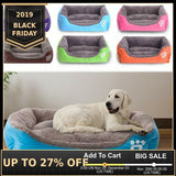 Pet Sofa Dog Beds Waterproof Bottom for Small Medium Large Dogs Soft Fleece Warm Cat Bed House Kennel Mat Blanket Pet Products