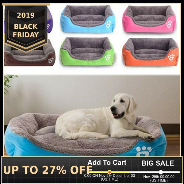 Pet Sofa Dog Beds Waterproof Bottom for Small Medium Large Dogs Soft Fleece Warm Cat Bed House Kennel Mat Blanket Pet Products