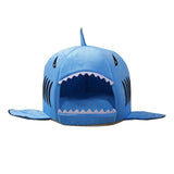 Pet Dog Cats Soft Sleeping Bed House Pad Shark Shape Warm Cushion Nests Kennel