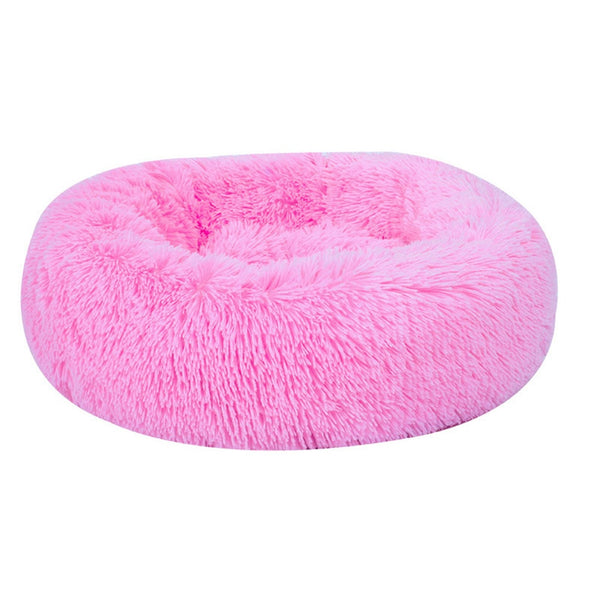 Pet Calming Bed Shag Donut Cuddler Plush Cats Dog Sleeping Mat Winter Comfortable Bed DNJ998