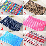 Winter Pet Dog Warm Soft Cushion Print Flannel Cotton Mattress Cats Dogs Mat Puppy Blanket Bed Pads