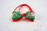 1 Pieces Cute Christmas Pet Supplies Handmade Ribbon Dog Bow Ties 8 Colors Cat Neck Tie Dog Accessories